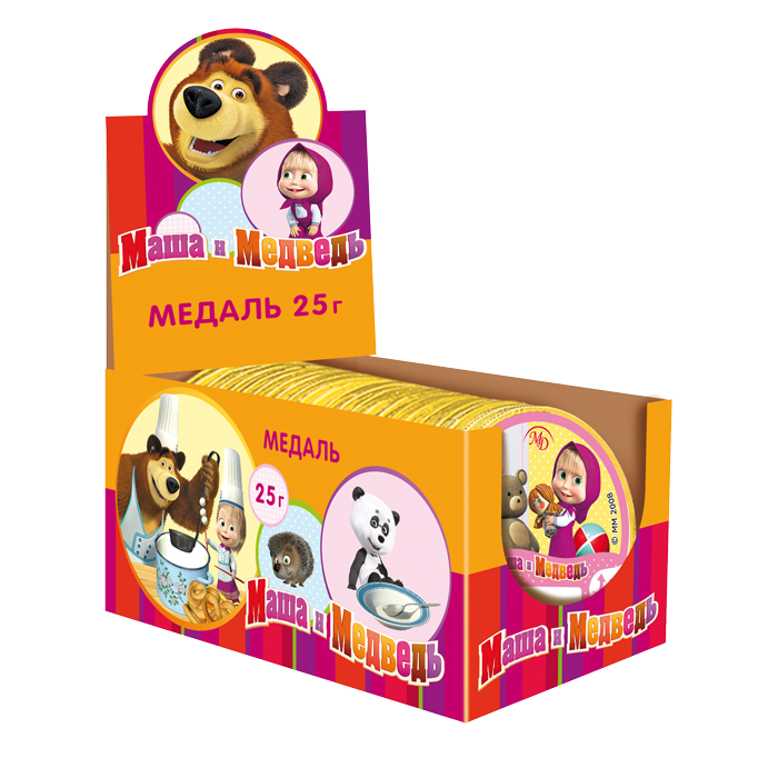 Medals 25gm «Masha and the Bear»